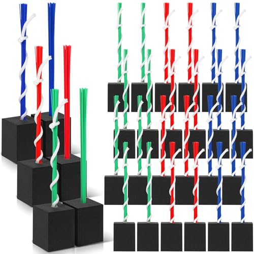 Shappy 24 Pieces Base Plugs with Tassels Heavy Duty Rubber Baseball Anchor Plug for Baseball Field Drill Softball Accessories(Multicolor)