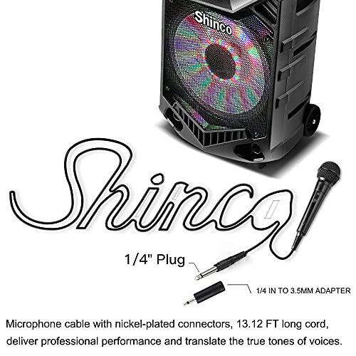 Shinco Handheld Mic, Cardioid Vocal Dynamic Microphone With 13Ft Cable And On/Off Switch thumb #3