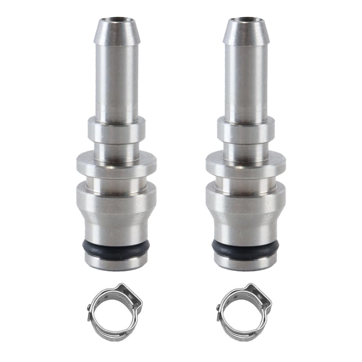 Raccord de tuyau en acier inoxydable, buse de tuyau 4.443-019.0 compatible avec les nettoyeurs de tapis et tissus d'ameublement 8/1 10/1 100 200 300 400 44430190, lot de 2