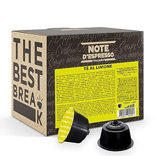 Note d´Espresso - Cápsulas de Té al Limón - Compatibles con Cafeteras NESCAFE´* DOLCE GUSTO* - 48 caps | Ya disponible en tu tienda friki favorita! En mundofriki.es!