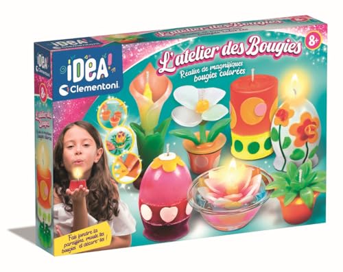 Clementoni | L’Atelier Des Bougies – Kit Bougies Enfant À Faire Soi-Même 8 À 12 Ans | Activité Créative Maison | Loisir Créatif Éducatif | DIY...