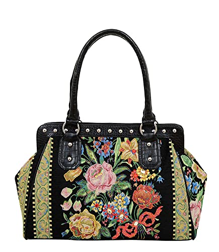 Bolso Satchel Mellow World Flower Shop Negro miniatura 1