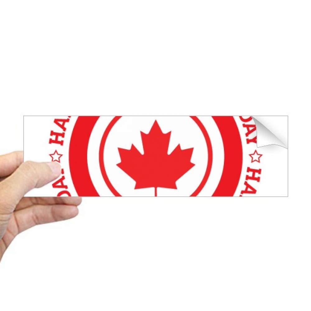 Pegatina rectangular hoja de arce de Canadá DIYthinker calcomanía para ventana y portátil 4