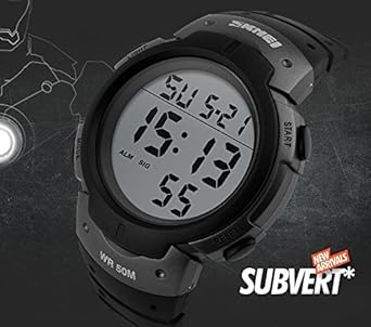 extra large display digital watch