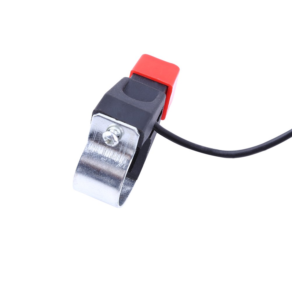 LANTRO JS Universal Dirt Bike Switch, Momentary (Button) Switch, Red, ON-NONE-ON Operation, 22mm Handlebar