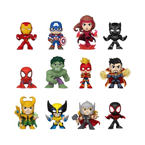 Funko Mystery Mini - Marvel NC - 1 of 12 to Collect - 1 of 12 to Collect - Styles Vary - Marvel Comics- Mini-Figurine en Vinyle à Collectionner - Idée de Cadeau - Produits Officiels et Exposer
