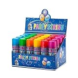 Los Angeles Superstore 24 Pack of Blue Box Party String Streamers Cans - Silly Crazy Party Supply...