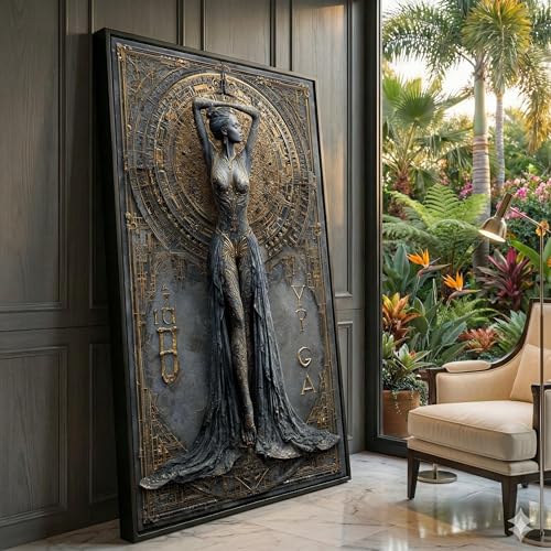 Design Art déco fantastique de femme mystique pour réveiller vos murs