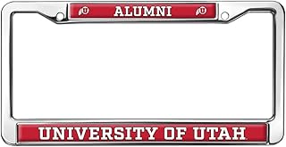 University of Utah Alumni Logo Full Size Standard License Plate Metal Frame