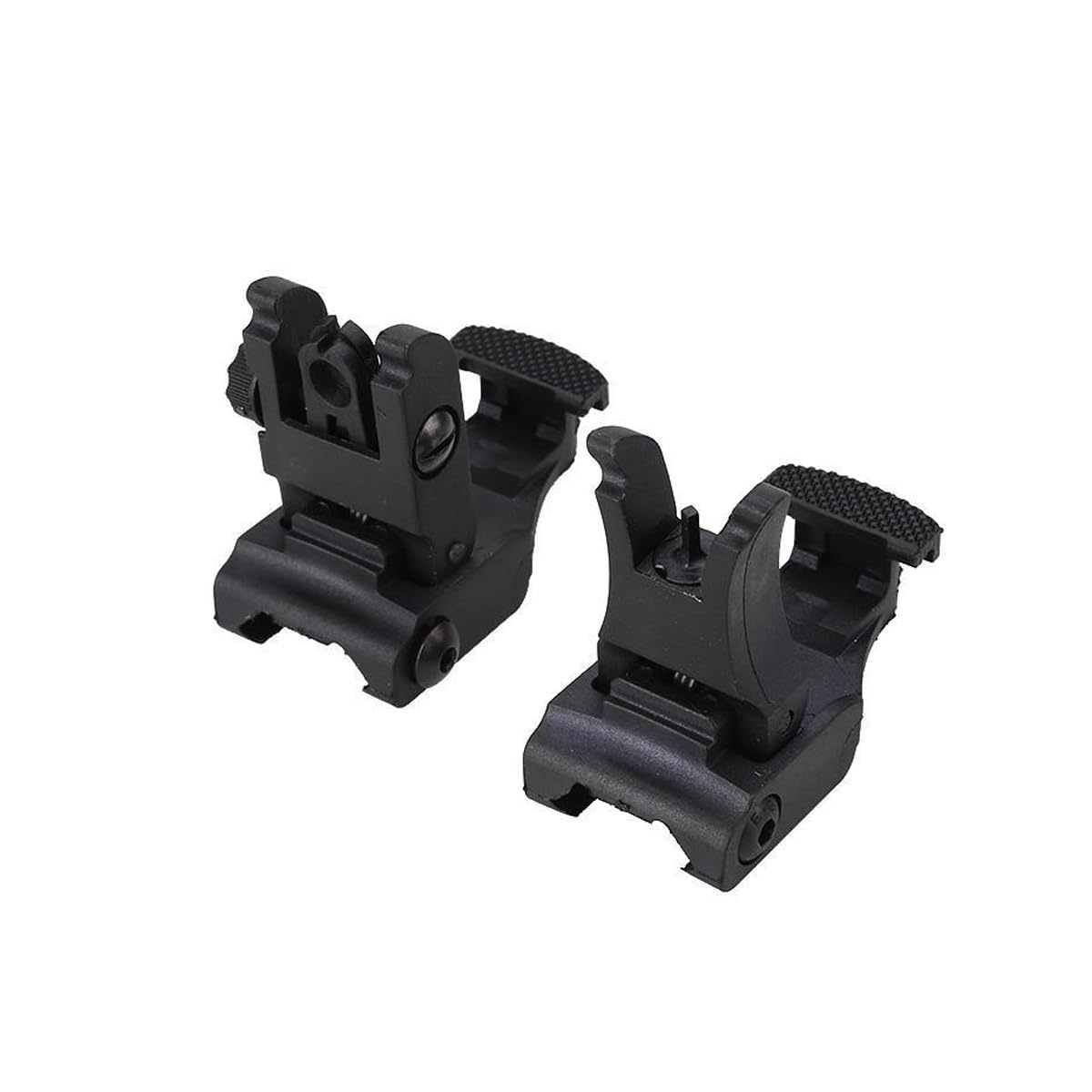 HOUSON Foldable Sights, Tactical Backup Iron Sight Rapid Transition BUIS Backup Iron Sight Backup Sight Set for 20mm Picatinny A007