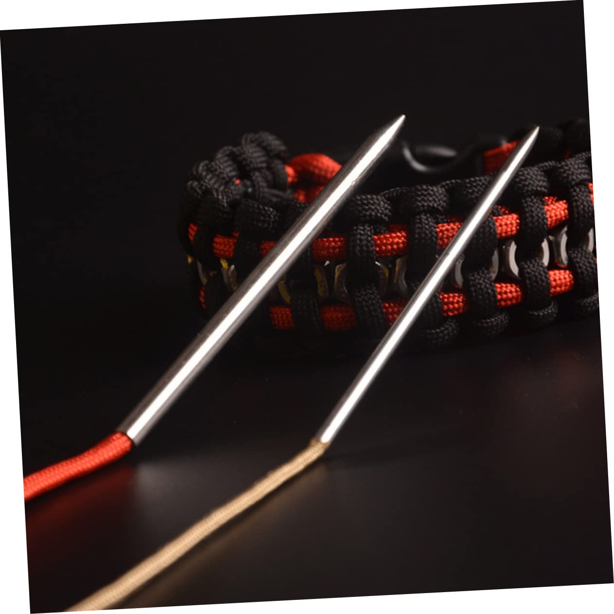 KONTONTY Knitting Needle Sets Cable Lacing Needles Weaving Tools Essential for DIY Crafts Bracelets