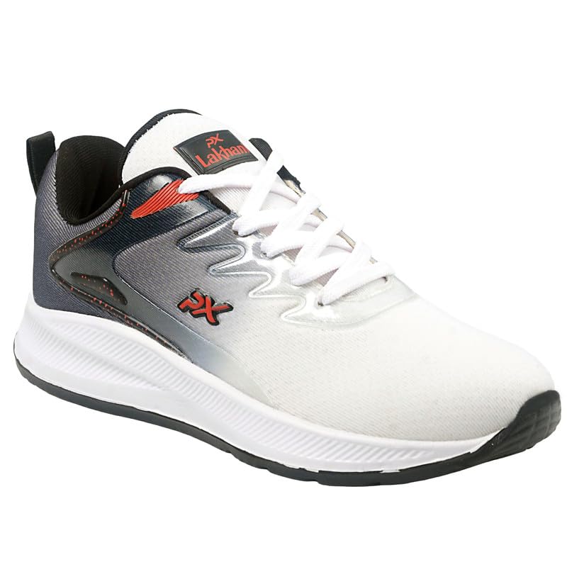 Image of Lakhani Aayushman Men's Sports Shoes with Supreme Comfort Cushioned Insole | Running Walking, Gym Training Jogging Athletics| Comfortable & Stylish| Casual & Lightweight | Lace-Up Shoes Gent's Boy's