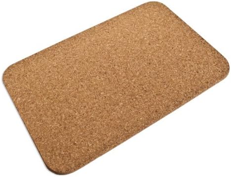 Cleverbrand - Alfombrilla de corcho rectangular (17.717 x 11.811 x 0.394in)