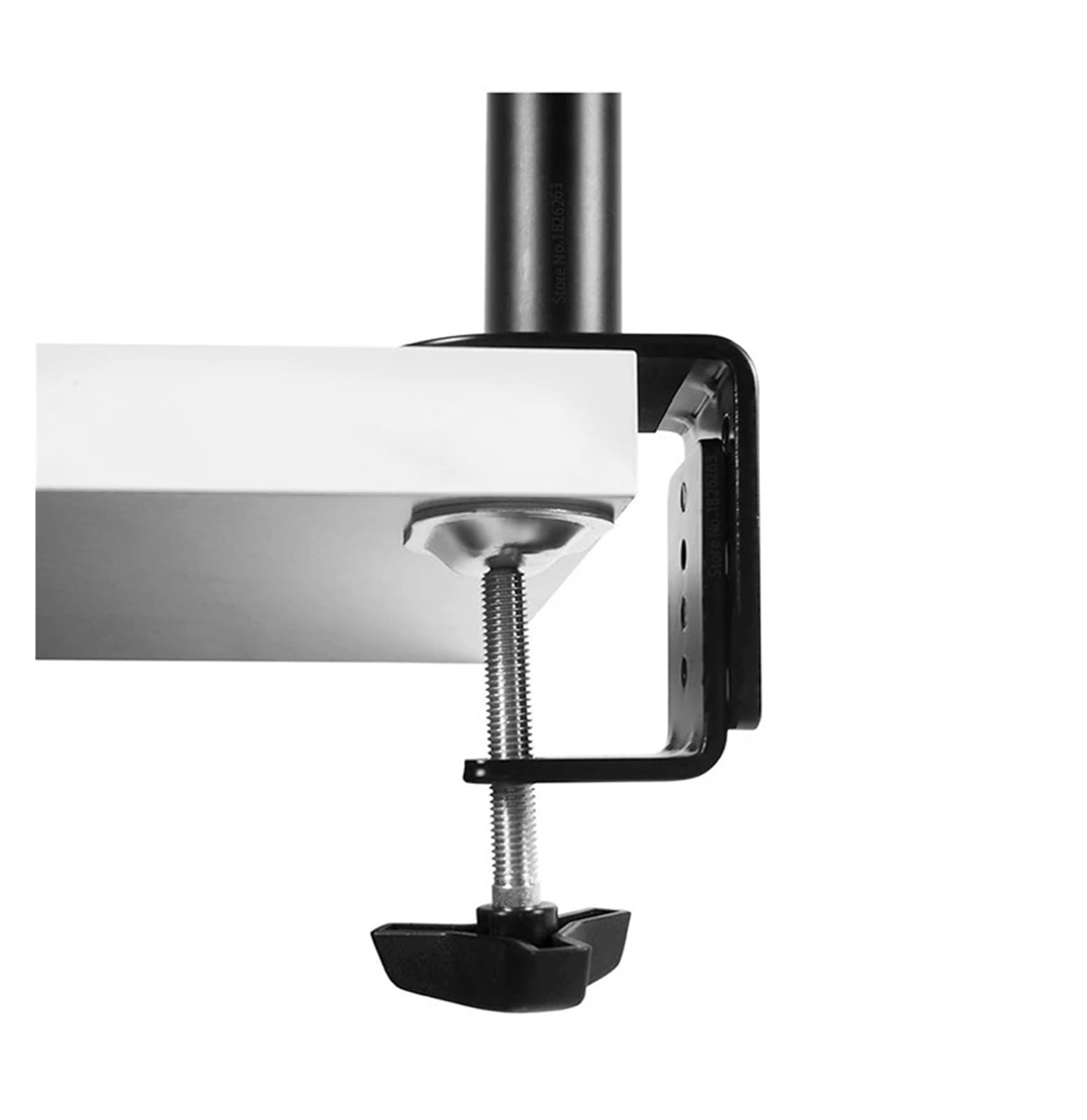 Supporto da scrivania Regolabile per Monitor con Vassoio per Laptop Fino a 17" e schermi Fino a 32".，