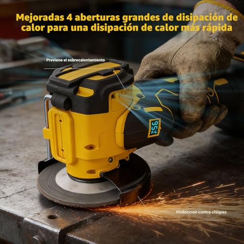 Mini amoladora angular sin escobillas para solucionar cortes difíciles en espacios estrechos 6