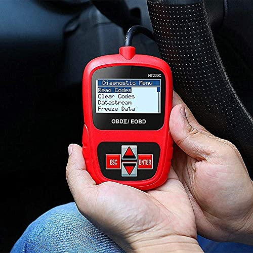Foto von QCHEA Qicheyi prüft Auto-Motor-Licht-Codeleser OBD-II Diagnosescan-Werkzeug Abgastester, Groß Von hinten beleuchtet, Anzeige Multi-Line Grafik, Auto Power Take - Keine Batterien erforderlich
