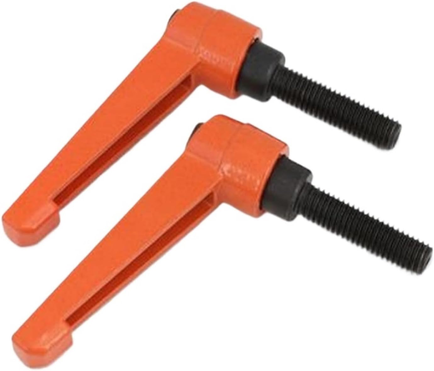 1PC M4 M5 M6 M8 M10 M12 M16 Orange Colour Clamping Lever Machinery Adjustable Handle Locking External Male Thread Knob(Screw M12x63mm)