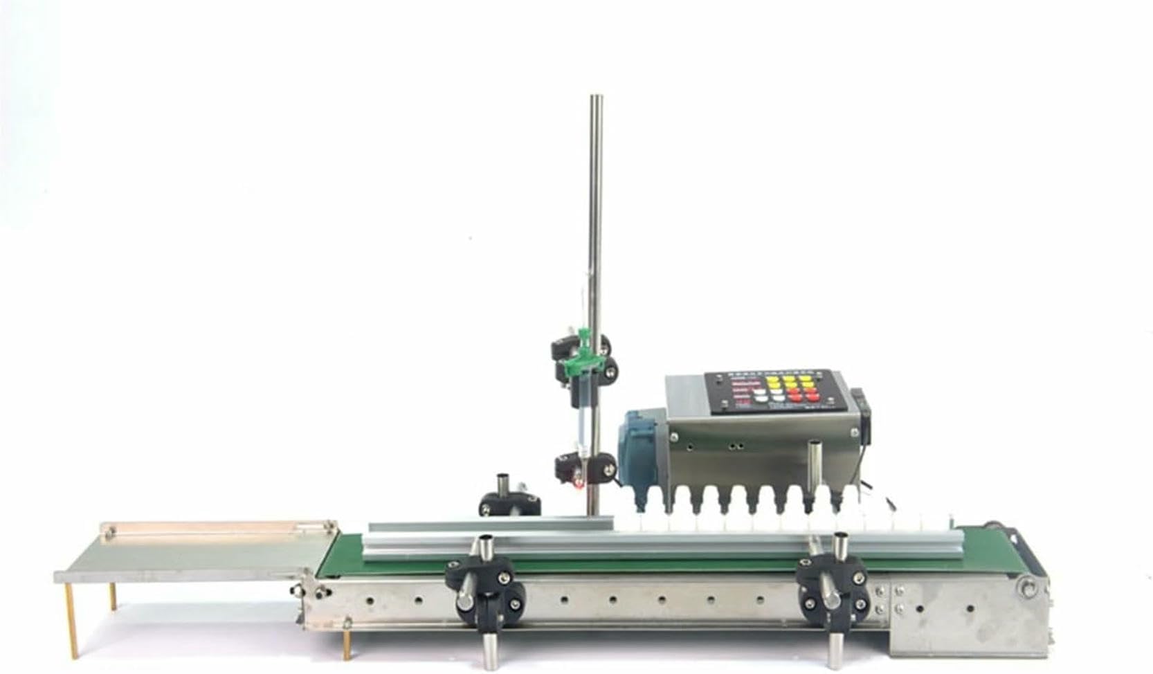 Máquina de llenado de líquidos Cinta transportadora completamente automática, bomba peristáltica de líquido de un solo cabezal, máquina de llenado por inducción dispensadora de alta precisión Diseño r