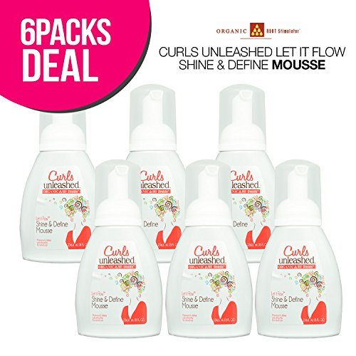Curls Unleashed Shine & Define Mousse 8 oz (6 PACK)
