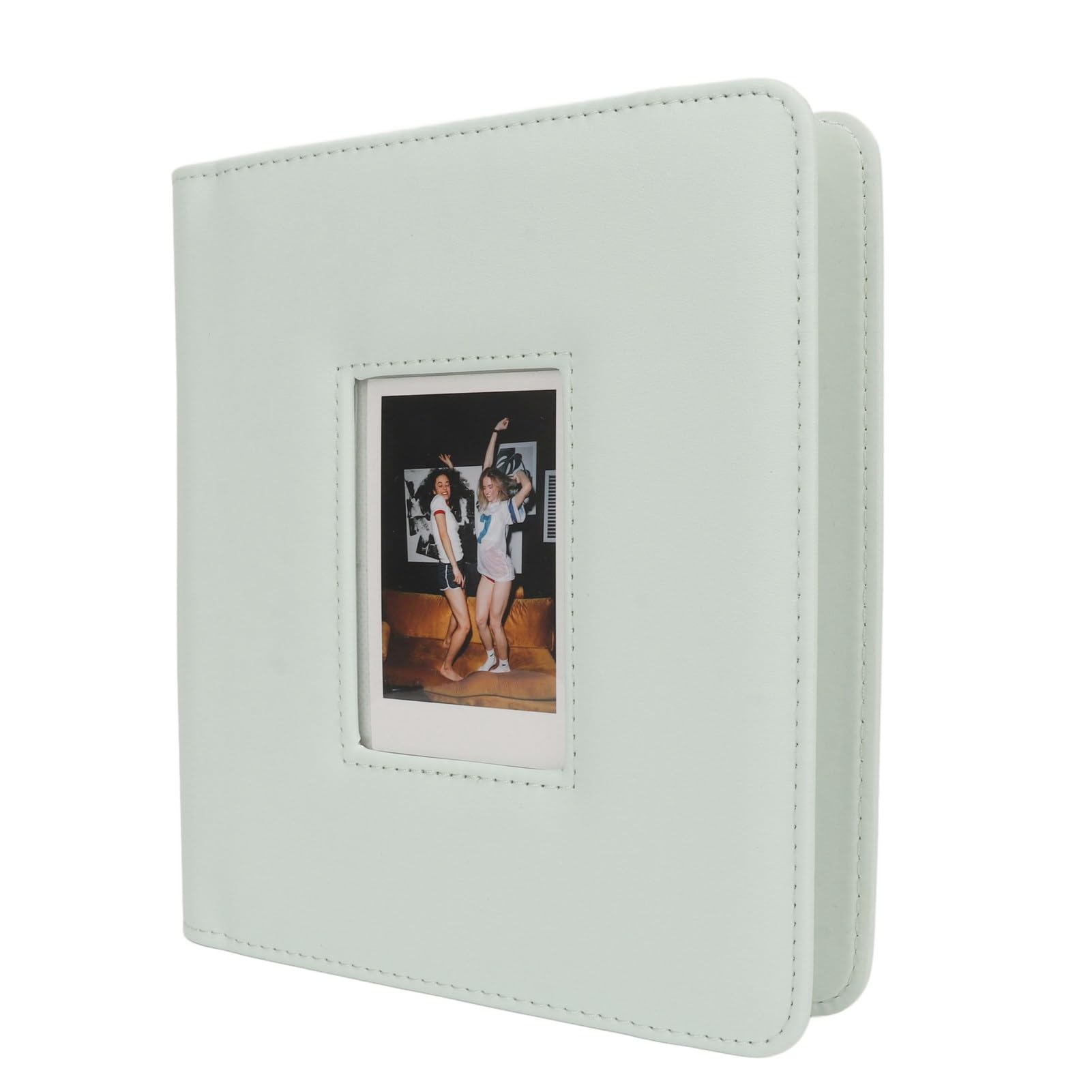 288 Album Photo pour Mini Appareil Photo, Couverture en Cuir, Livre Photo 2x3 pour Mini Film Instantané (GREEN)
