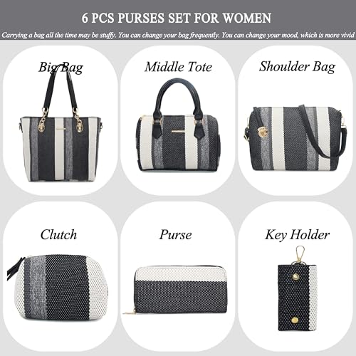 Image of 2E-youth Designer Purses and Handbags for Women Satchel Shoulder Bag Tote Top Handle Bag
