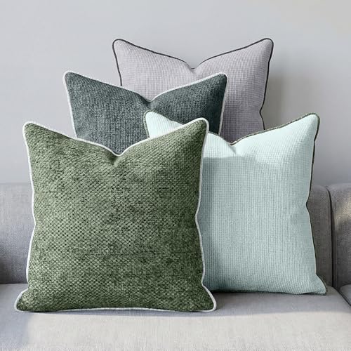 Moukeren Pack of 4 Soft Sofa Throw Pillow Covers with