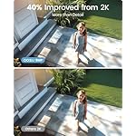 AOSU 3K/5MP Solar Security Cameras Outdoor Wireless, Ultra HD Video Home Security System 4-Cam Kit with 166° Ultra Wide Angle, Cam-to-Cam Sync, Color Night Vision, Spotlight & Siren, No Monthly Fees - Image 2