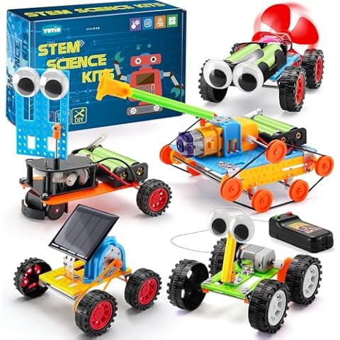 STEM Kits for Kids Age 8-10, STEM Toys for 5+ 6 7 8 10 12 Year Old Boys Girls Gifts, Robot Building Kits for Boys Crafts 8-12 5-7, Science Experiments for Kids 6-8 8-13, Car Engineering Activities Kit Cover
