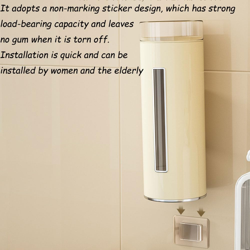 Dispensador de vasos de papel desechables,hecho de plástico respetuoso con el medio ambiente,resistente al agua y al polvo,Diseño de montaje en pared-gran capacidad,para oficina, restaurante, hospital