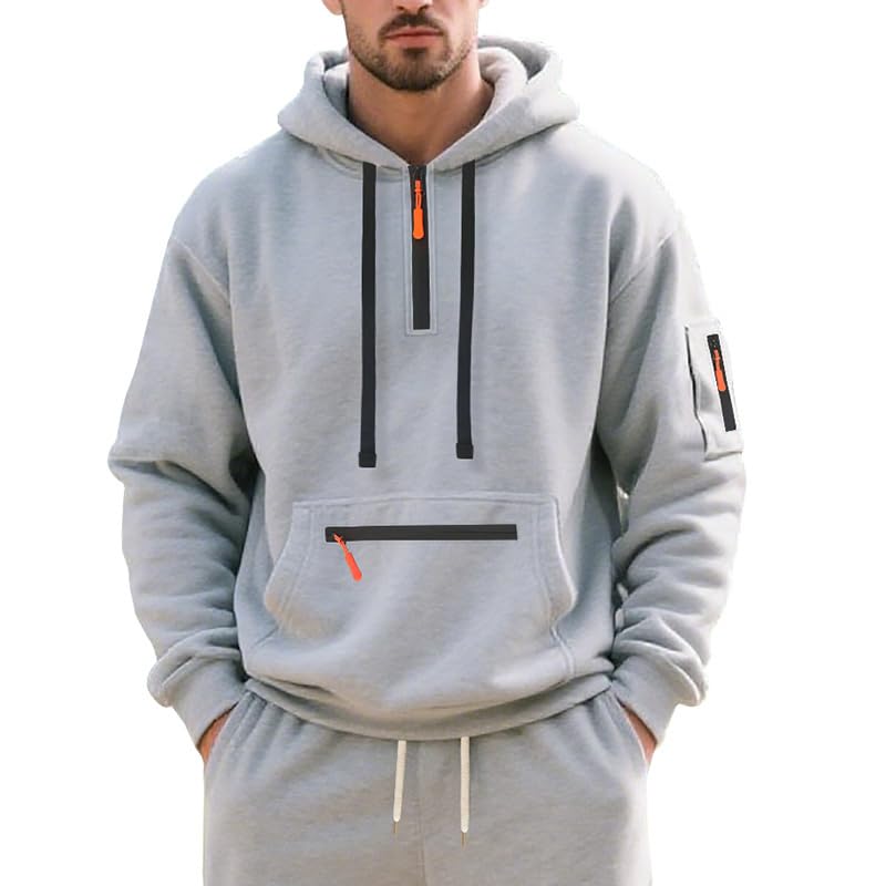 Sweat à capuche en polaire pour homme idéal pour vos sorties décontractées en automne