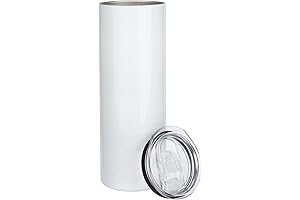 BAUMFEUER Sublimation Tumbler, 20 oz Vacuum Insulated Straight Skinny Stainless Steel Water...