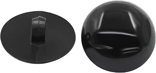 100Pcs Black Plastic Safety Eyes, 20mm/0.79" DIY Craft Eyes Type Mushroom Domed Round Buttons, Sewing Craft Eyes for Doll Animal Stuffed Toys, Handmade Decorations, Shirts, Skirts, Coat
