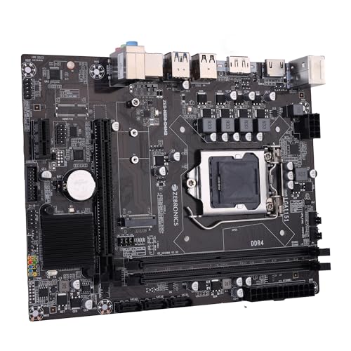 Image of ZEBRONICS H310 D4M2 Micro-ATX Motherboard for LGA 1151 Socket, Supports Intel 8th & 9th Generation Processors, NVMe M.2 Slot, 5.1 Audio, DDR4 2666 MHz, Ports (RJ45 | SATA | USB 3.0 | HDMI | DP)