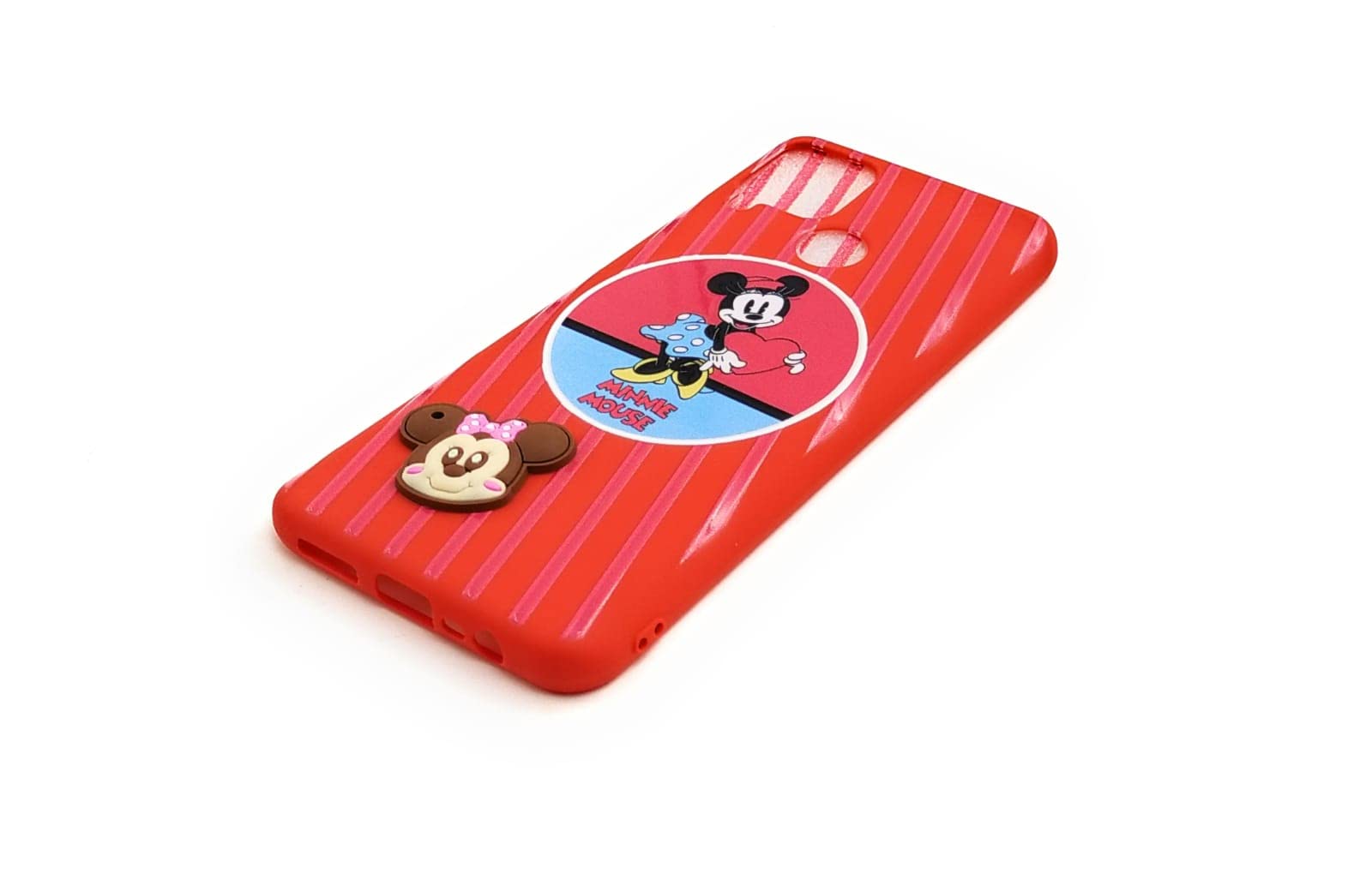 U&E Colourfull Cartoon Original Compatible Soft Mobile Case Cover Realme  C25  (Mickey_Red)