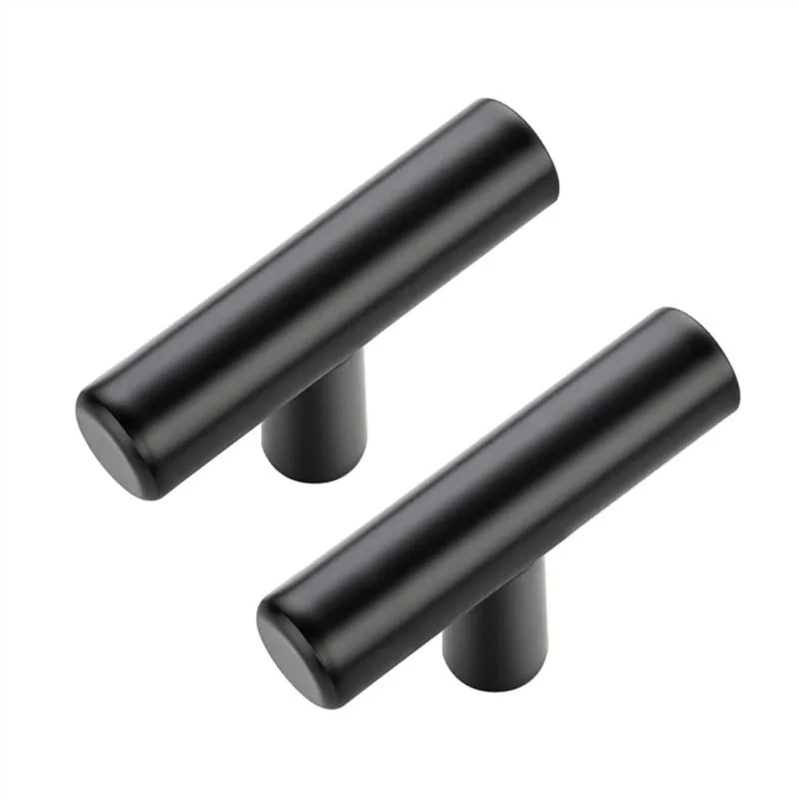 Tiradores negros de acero inoxidable para armarios y cajones de cocina, 2 uds.