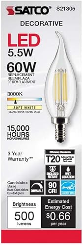 Miniatura 4 de Satco S21305 5.5CA10LED930CL120VE12 (6 bombillas LED)