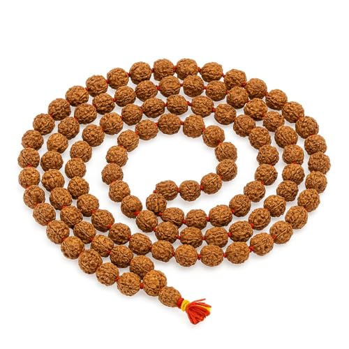 Huda Studio Original Nepali 5 Mukhi Rudraksha Mala – 108