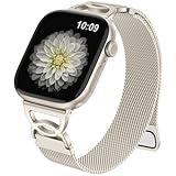 Adorve Milanese loop Compatible with Apple Watch Bands 40mm 41mm 38mm 42mm 44mm 45mm 46mm 49mm Women, Thin Stainless Steel Mesh Magnetic Wristbands for iWatch Bands Series 11 10 9 8 7 6 5 4 3 SE3/2/1