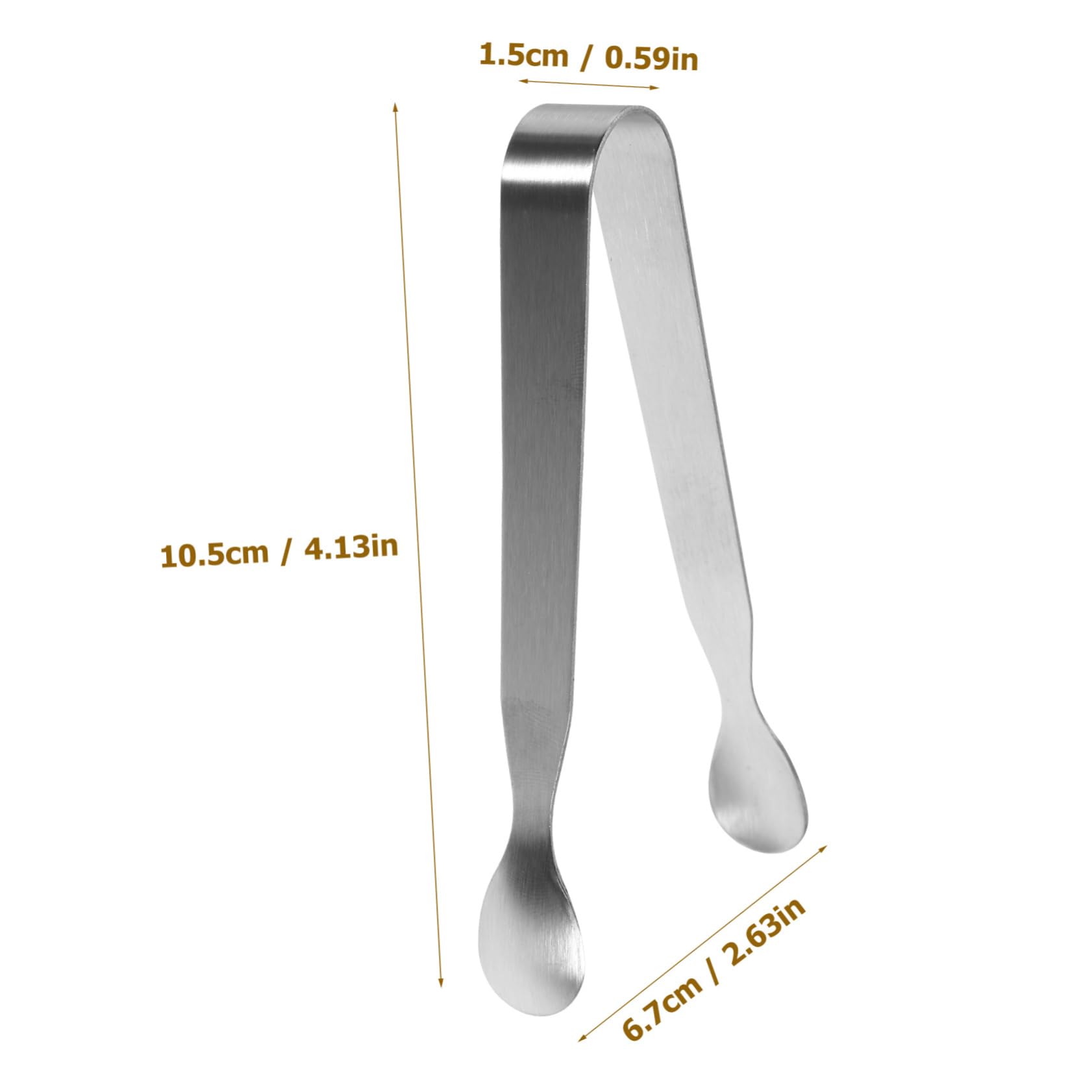 SOLUSTRE Small Stainless Steel Tongs 6 Pack Serving Tongs Mini Pliers for Kitchen Party