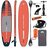CampSup Aqua Marina Atlas 12'0" Combo Plus – Tavola gonfiabile per principianti – Stand Up Paddle Board Set completo – Limited Edition Rosso