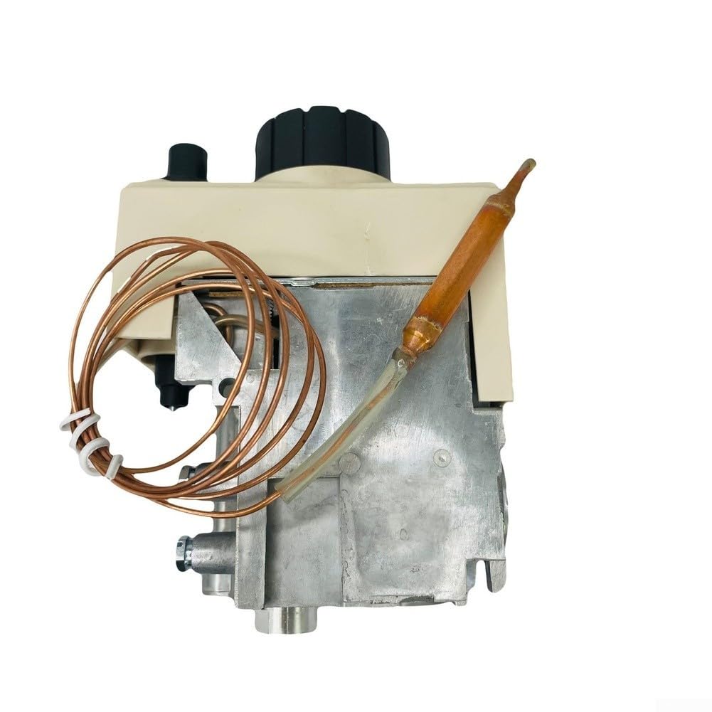Válvula de gas mecánica Control termostático 40-90C Flameout Protección Piezo Ignición Acero inoxidable para calentadores de agua