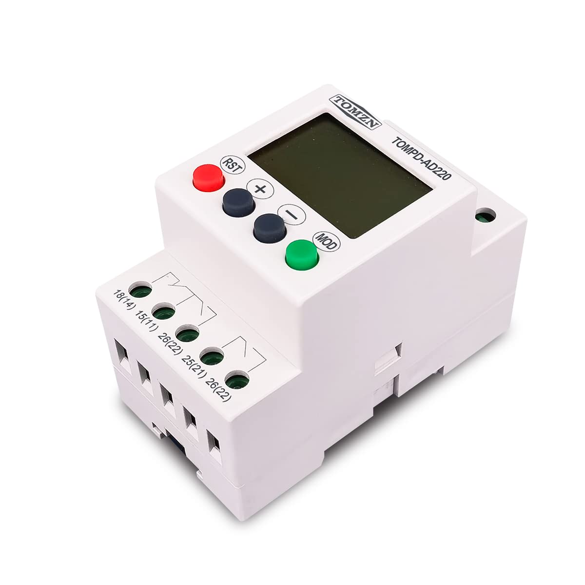 Interruptor de protección AC DC ajustable sobre y bajo voltaje, Single Phase DIN RAIL Tensión Relé de vigilancia 1000V 20A
