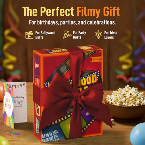 Image of Gouda Games Bollywood Battle Card Game - Fast-Paced Trivia & Guessing Game, Fun for Game Nights, Parties & Family Time, Gifts for Bollywood Fans, Board Game Lovers, Adults, Teens & Kids, 3-12 Players