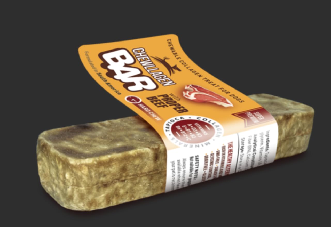 Chewllagen Beef Bar Medium (Pack of 1) Healthy Choice Dog Chew and Treat, 200 g (Pack of 1)