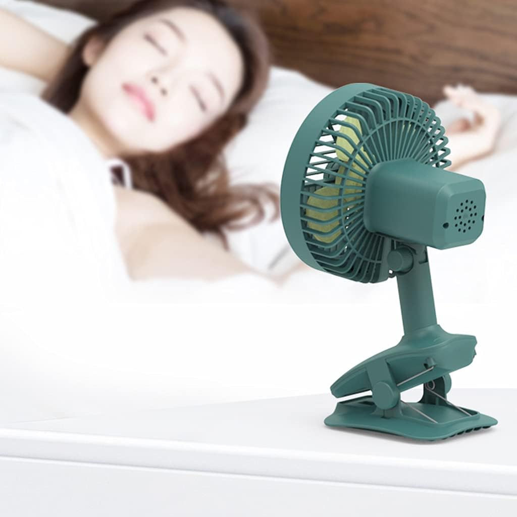 USB Clip On Fan Multifunctional Oscillating Fast Air Circulating Desktop Table Fan 3 Speed Rotation for Library Bed