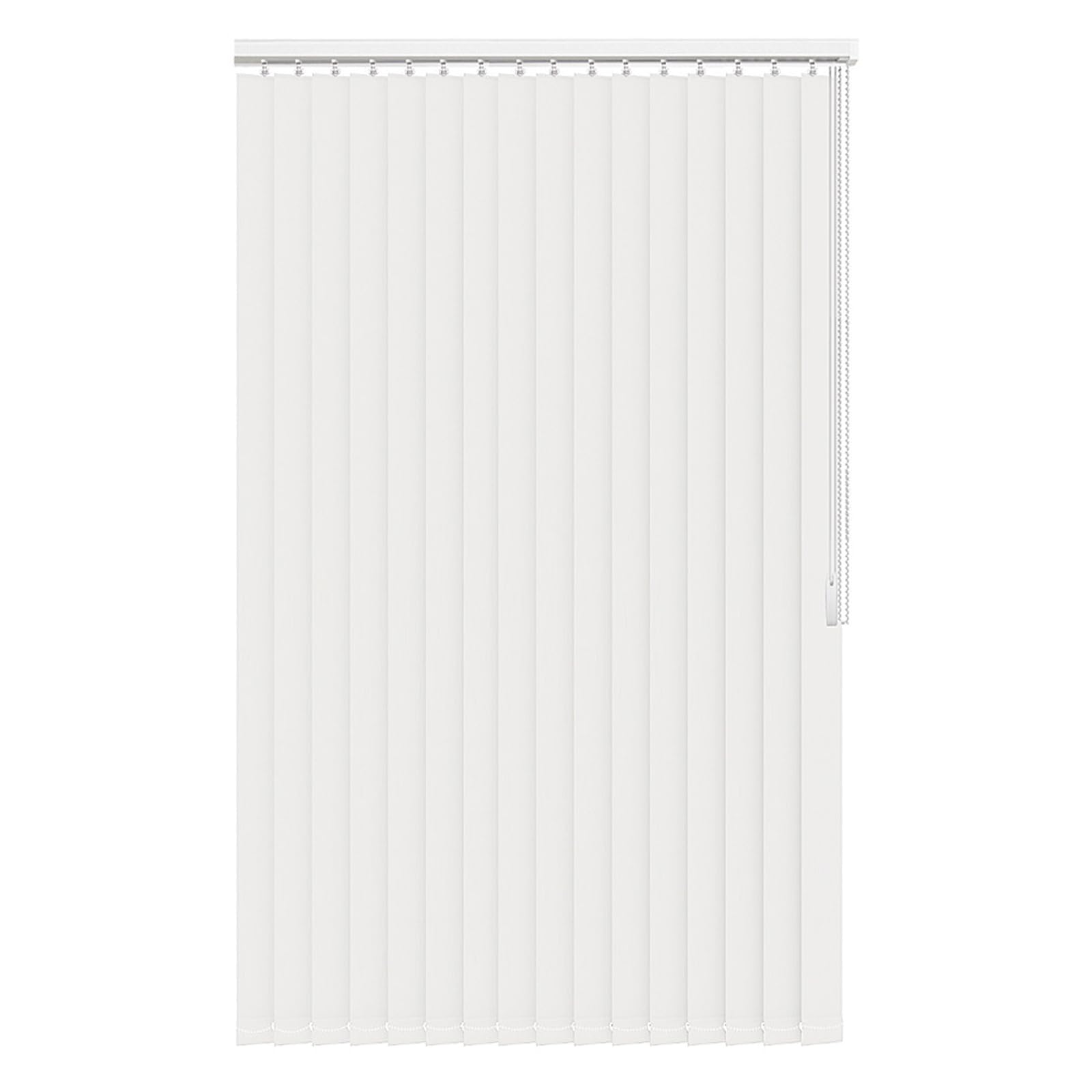 Cortina Lamas Verticales Translúcida Blanco,Estores de Listones,Venecianas con Aislamiento Térmico,Persianas Blackout de Interior para Ventanas y Puertas,Ancho x Alto (190cm x 200cm)