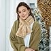 Eeuwigegelofte Women's Faux Fur Scarf with Detachable Collar - Super Soft Winter Shawl Wrap, Khaki Neck Warmer for Fall Winter Spring, Cozy Fashion Accessory