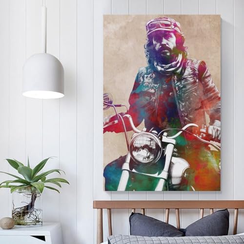 Art mural sport automobile POLIUAWS impression sur toile salon 60x90 cm