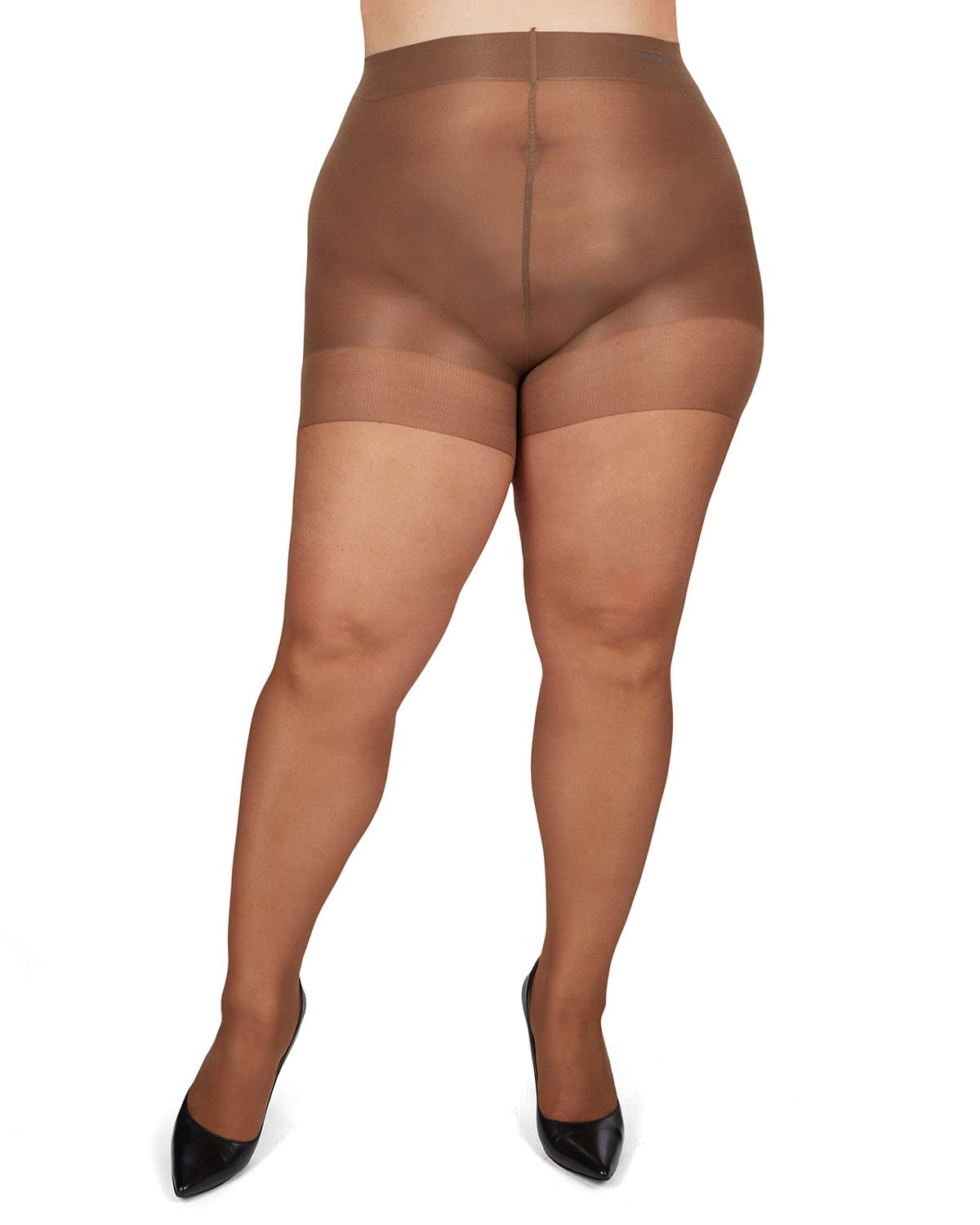 MeMoiEnergizing Plus Size Curvy Control Top Pantyhose