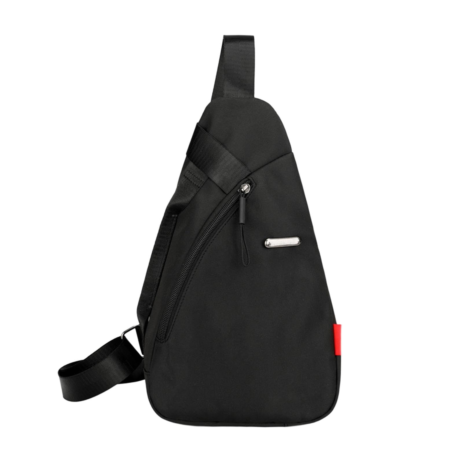 Sling Bag Zipper Closure Organizer Travel Pouch Sports Accessories Chest Bag black-image-41